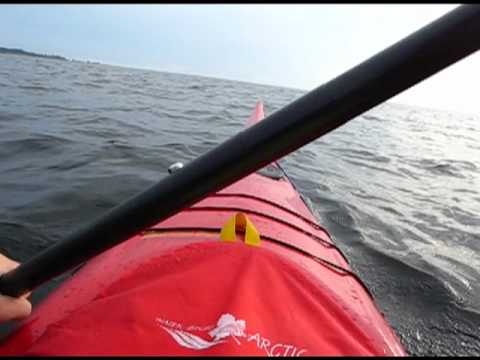 paddling - Paddling Bottenviken. Paddling in Gulf of Bothnia, Sweden. Kayak