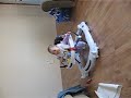 Carissa in her walker Carissa in her walker