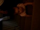 kyra climbs  1st half  of the stairs