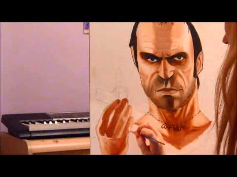 how to draw trevor gta v