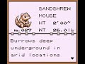 Pokemon Blue - Glitched Sandshrew