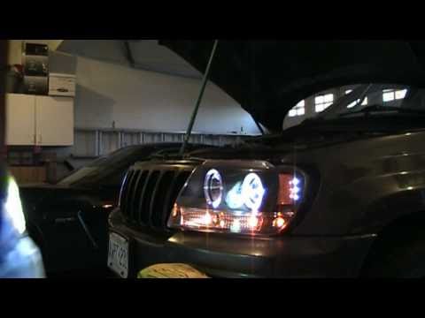 How to install HID headlights on your car (1999-2004 jeep grand cherokee WJ)