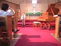 garrett's first piano recital in front of a large audience