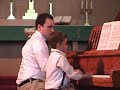 garrett's first piano recital in front of a large audience