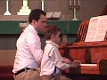 garrett's first piano recital in front of a large audience