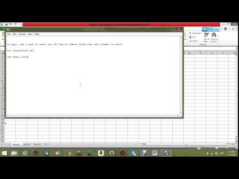 how to eliminate empty rows in excel 2010