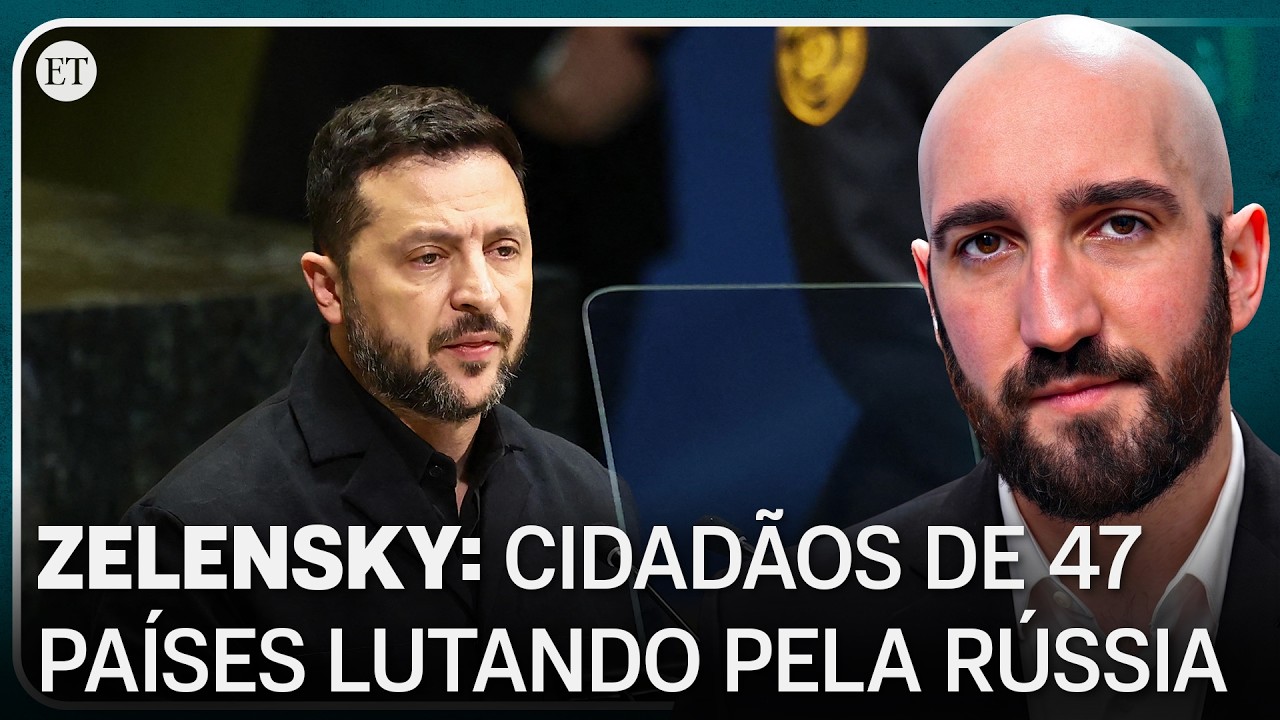 Zelensky usa discurso na Assembleia Geral da ONU para apontar apoio estrangeiro à Rússia