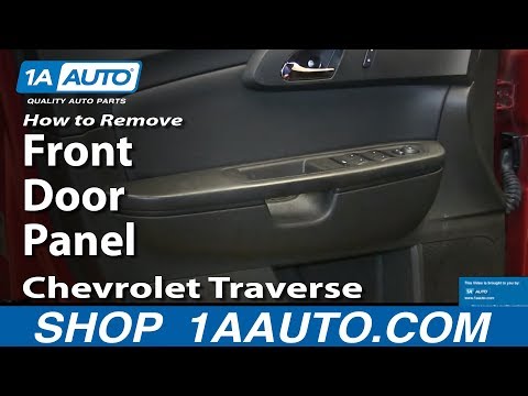 How To Remove Install Front Door Panel 2009-13 Chevrolet Traverse