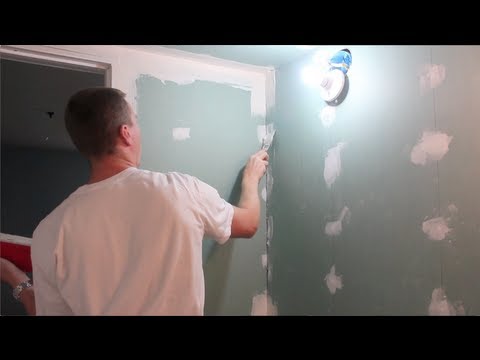 how to properly mud and sand drywall