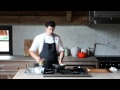 Chef Joseph Lenn making Cornbread Pudding