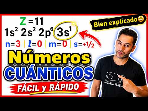✅NÚMEROS CUÁNTICOS y Configuración Electrónica [𝙄𝙙𝙚𝙖𝙡 𝙥𝙖𝙧𝙖 𝘼𝙥𝙧𝙚𝙣𝙙𝙚𝙧 𝙙𝙚𝙨𝙙𝙚 𝙘𝙚𝙧𝙤😎​🫵​💯​] QUÍMICA