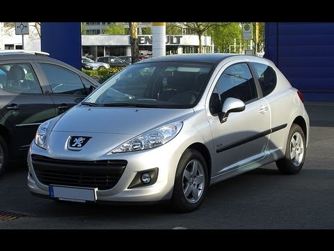 How to replace the air cabin filter dust pollen filter on a Peugeot 207