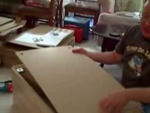 how to fasten ikea base cabinets