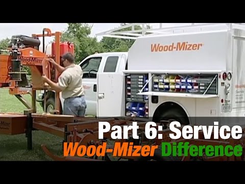 The Wood-Mizer Difference - Part 7: Customer Training & Service Wood-Mizer doesn't just sell you a portable sawmill, we offer the most complete after sale support available in the industry. Phone service 6 days a week, 20 sales and service locations in North America, and affordable annual service loops that bring sawmill service to your front door. No one else even comes close to the level of support Wood-Mizer has in place for our customers.