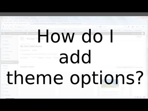 how to theme options wordpress