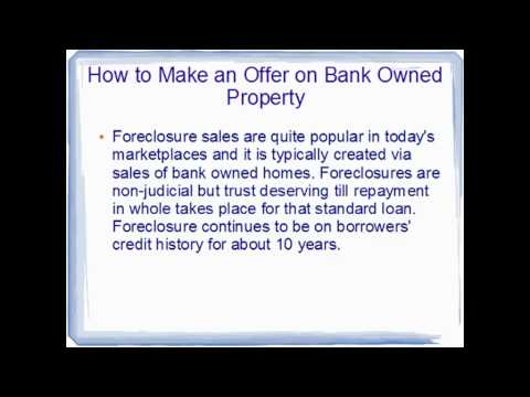 how to bid on bank owned property