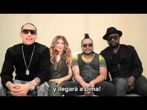 Los Black Eyed Peas invitaron a sus fans peruanos a su show con frases en español