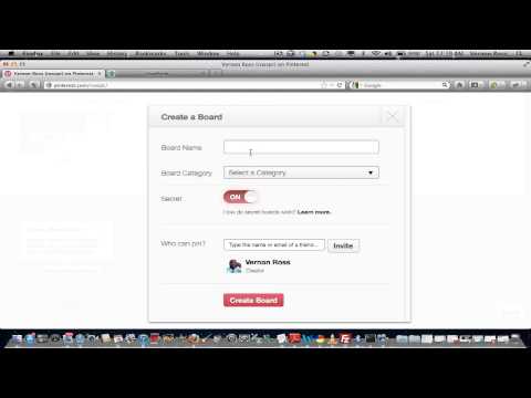 how to private pinterest board