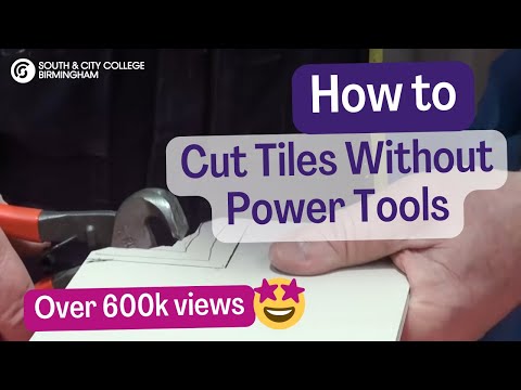 how to fit tile trim around window