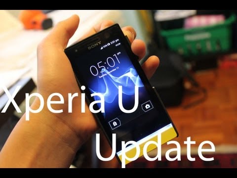 how to update sony xperia u to ics
