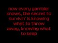 Kenny Rogers - The Gambler Lyrics