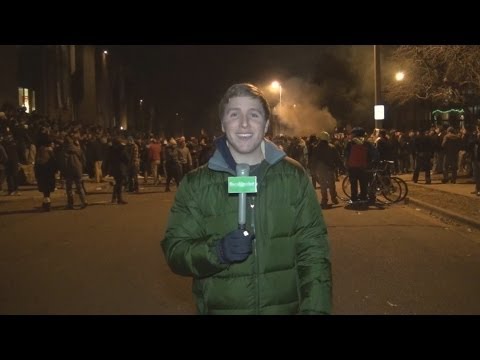 MSU Riots Post B1G 10 Win -VIDEO