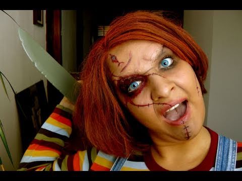 chucky Child's Play Halloween Mörderpuppe Tutorial make up