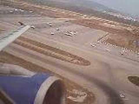 Cyprus airways take off from ATH to LCA
