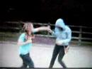 purple hand and leaf in epic dance to the sounds of serge