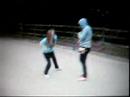 purple hand and leaf in epic dance to the sounds of serge