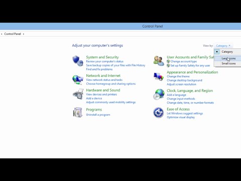 how to get to control panel in windows 8