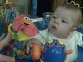 Andrew Chillin in his Exersaucer