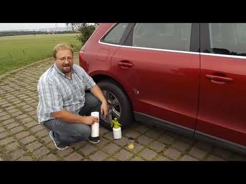 Bitumen- und Teerflecken vom Autolack und Kunstoffteilen entfernen - einfach auch ohne Teerentferner