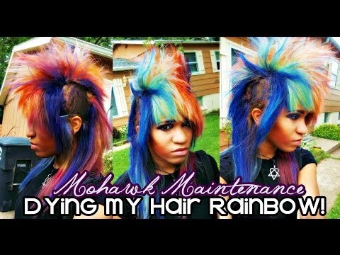 how to dye mohawk tips