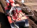 KUBOTA old rotary tiller T55  (5.5HP)　LG210-2T run　クボタT55耕耘機