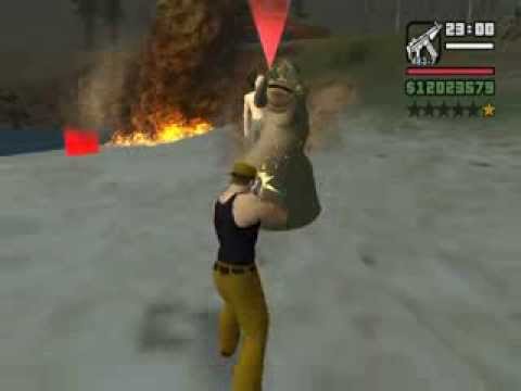 GTA San Andreas Cj vs Dracula Y El Moustro Del Lago Loquendo