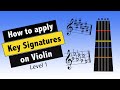 Violin Finger Pattern Chart For Flat Key Signatures