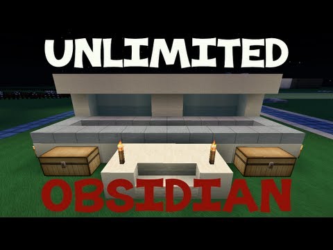 how to get unlimited obsidian i n minecraft