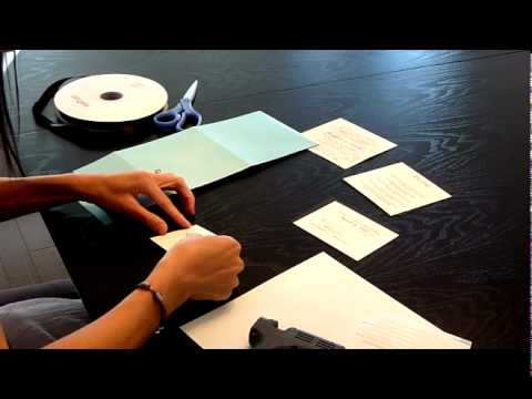 how to properly assemble wedding invitations