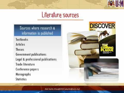 What is a literature review image