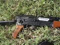shooting my airsoft TM sig p226 and retarted ak47s. AG85