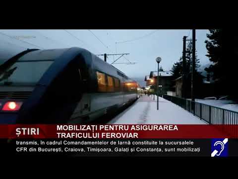 Mobilizați pentru asigurarea traficului feroviar