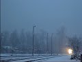BC Rail - BEAUTIFUL winter scene and sound in Squamish!