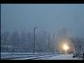 BC Rail - BEAUTIFUL winter scene and sound in Squamish!