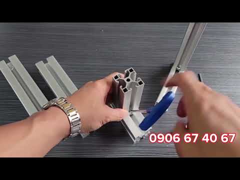 Hướnng dẫn cách lắp ghép nhôm đinh hình 40x40 #nhomdinhhinh #nhomcongnghiep #phukiennhomdinhhinh #nhombangtai