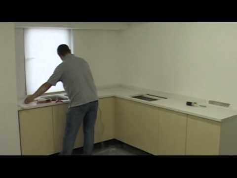 how to fit oak upstands