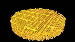 3-D X-ray imaging makes the finest details of a computer chip visible