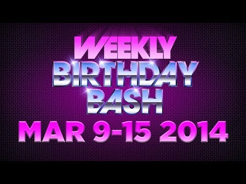 Celebrity Actor Birthdays - March 9-15, 2014 HD