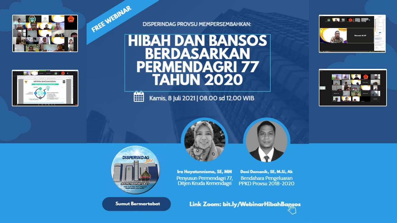 WEBINAR Tentang Hibah dan Bansos Berdasarkan Permendagri 77 Tahun 2020