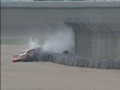 2003 Sirus 400 practice- Brett Bodine hard crash